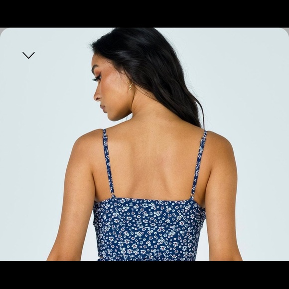 Midnight blue princess Polly crop top - Picture 3 of 3